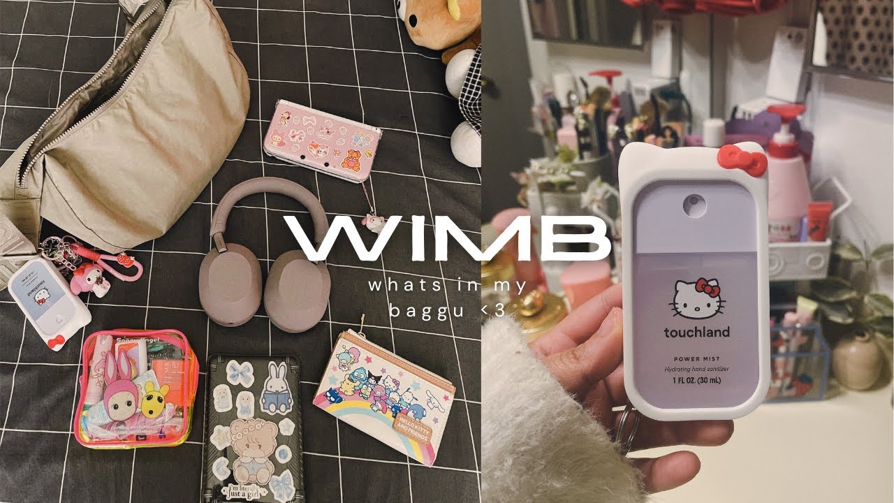 whats in my baggu 🍓🎀✨ | 