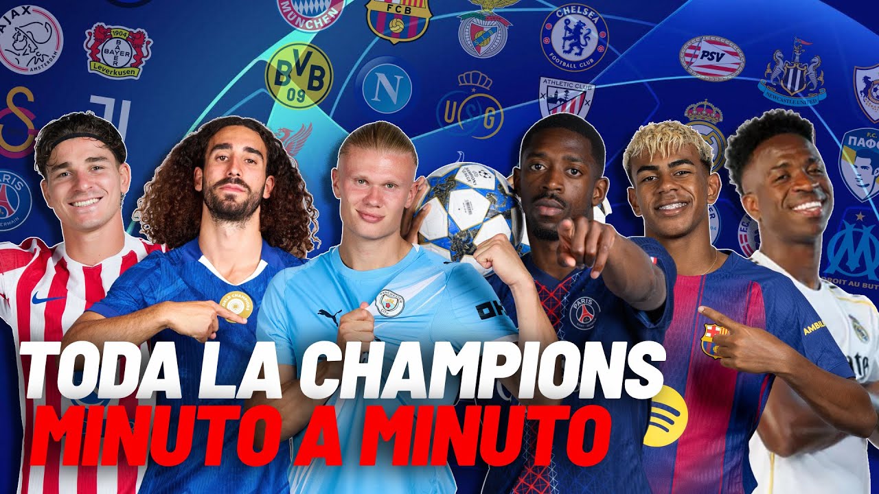 CHAMPIONS LEAGUE EN DIRECTO I Minuto a minuto de todos los partidos de Liga de Campeones, en vivo