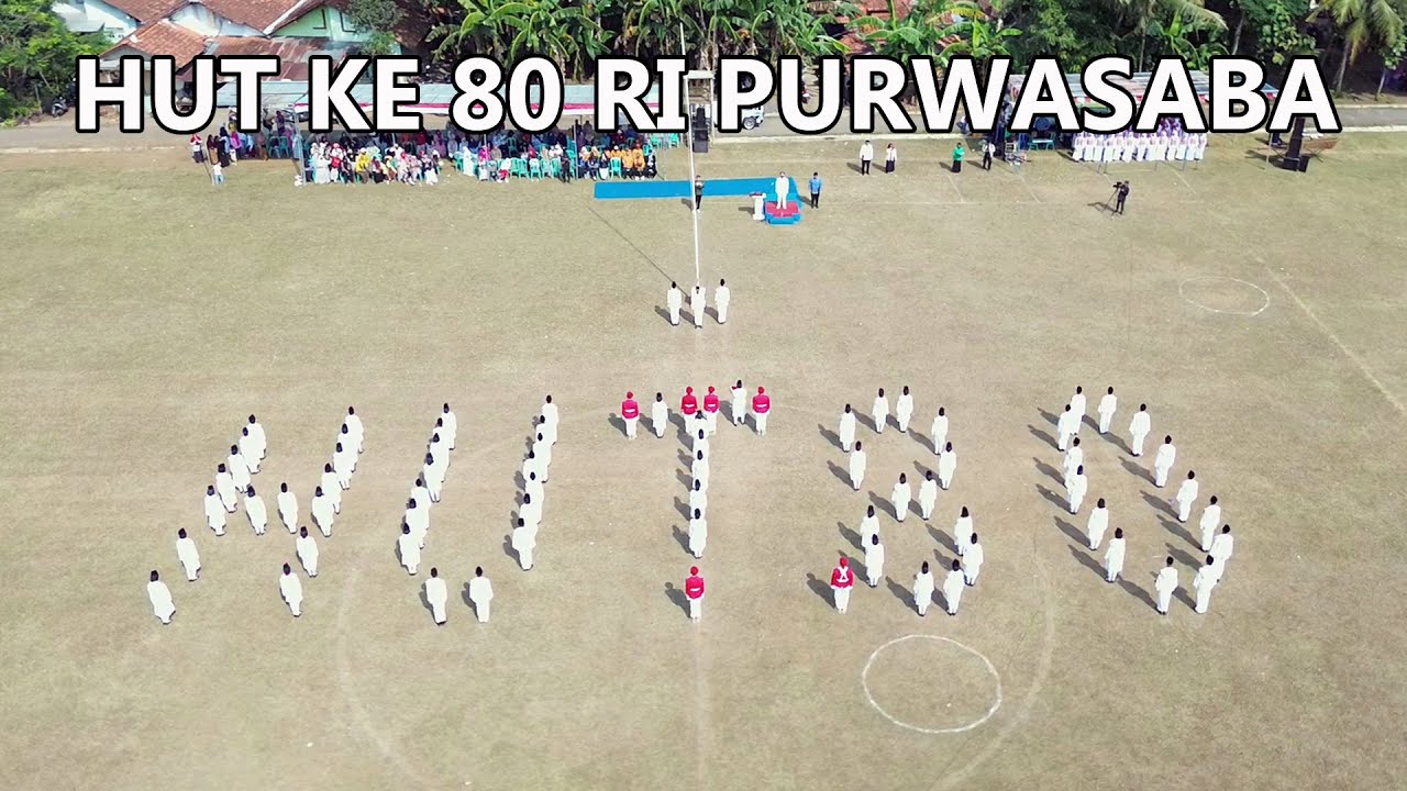Upacara Peringatan HUT Ke 80 RI Desa Purwasaba 2025