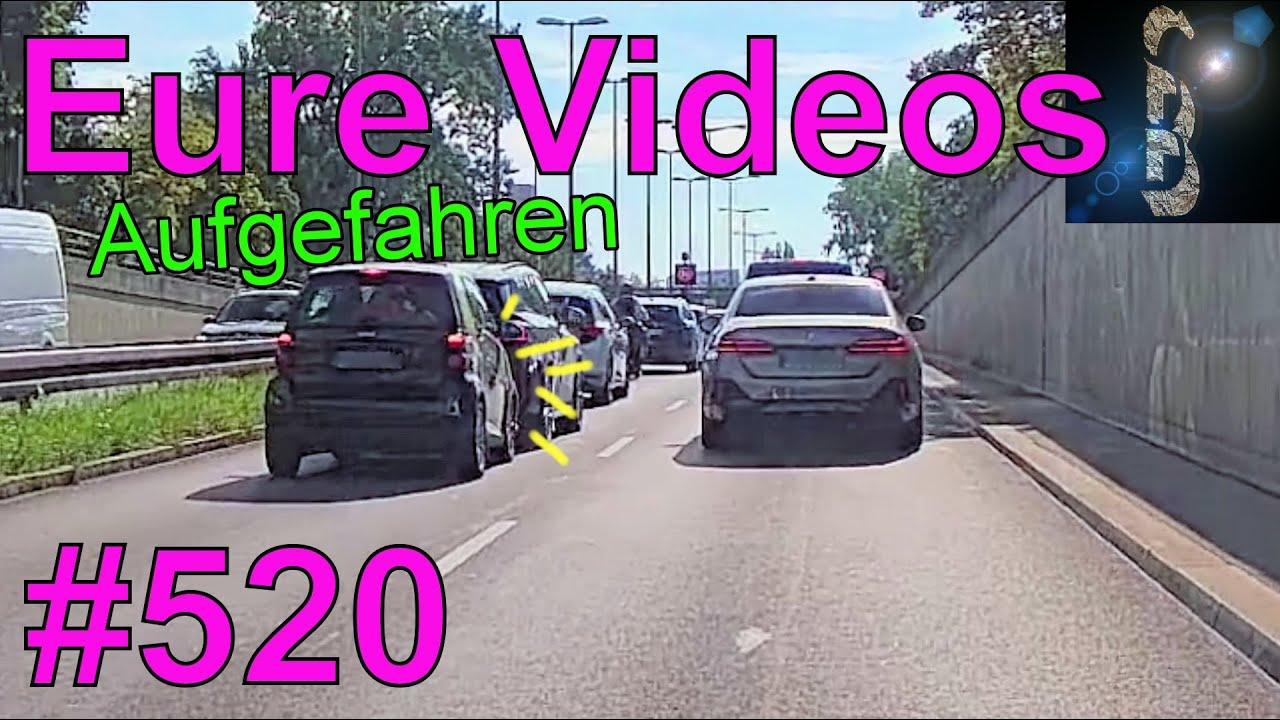 Eure Videos #520 - Dashcam Auffahrunfall Rückwärts auf Autobahn mit LKW Fahrrad zieht einfach raus