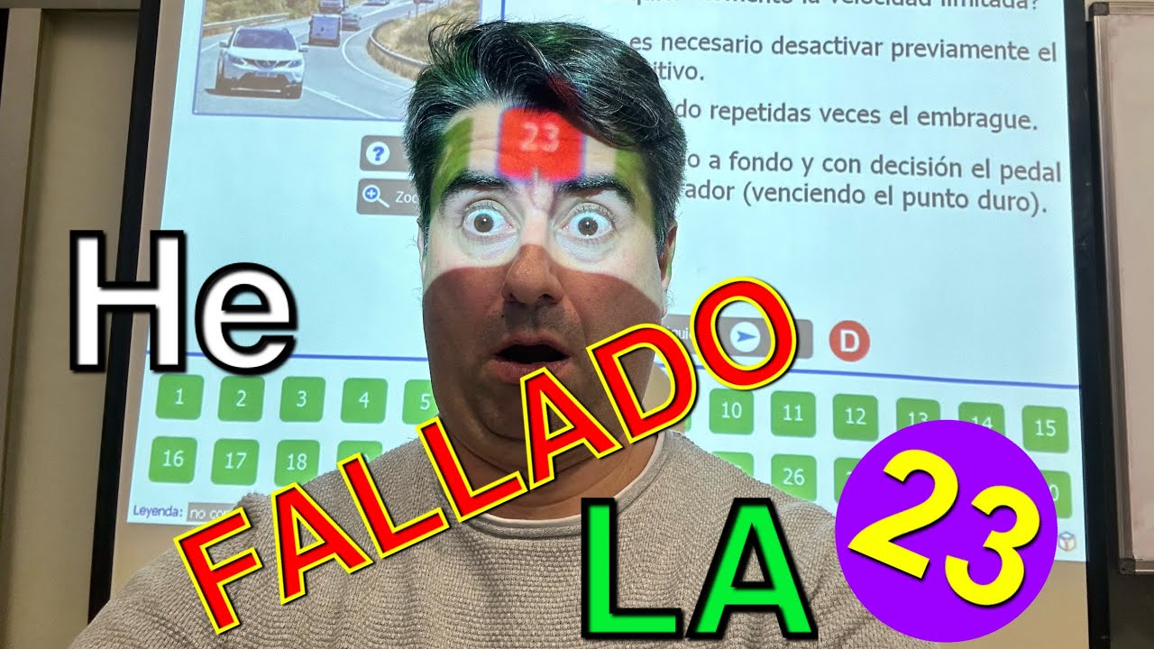 Examen [Permiso B 2023] Teórica DIFÍCIL