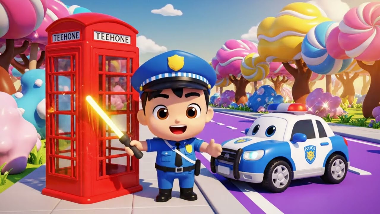 The Wheels on the Police Car | Preschool Nursery Rhymes