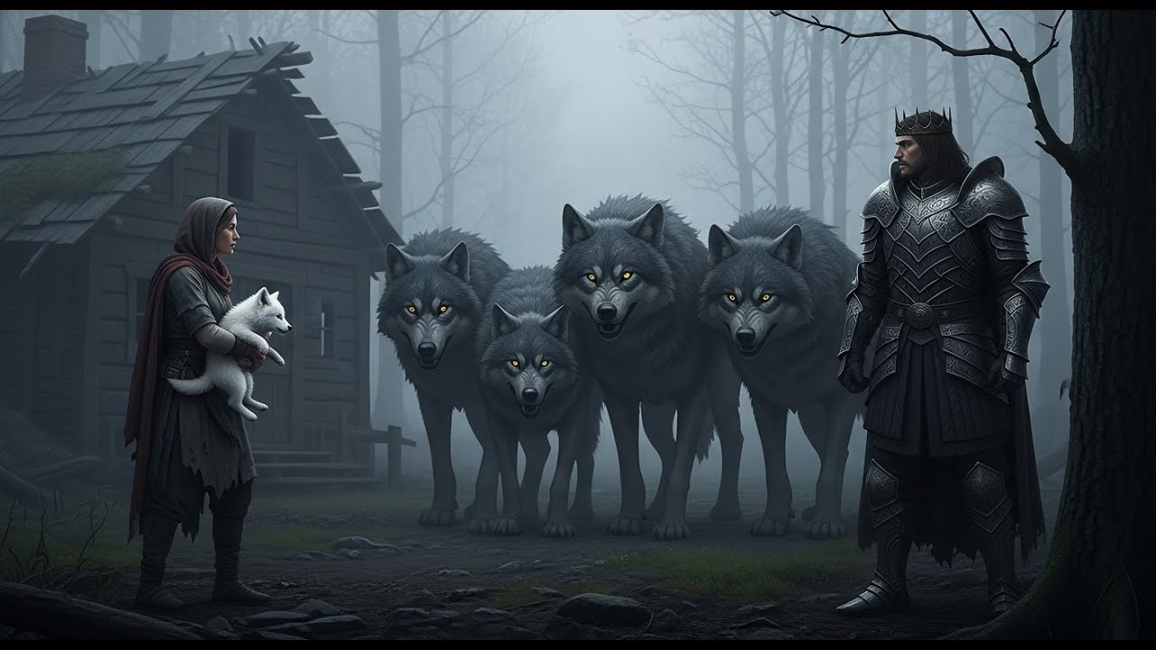 Rejected Omega Fed a Stray Pup Every Day — Until Four Black Wolves Appeared at Her Cabin