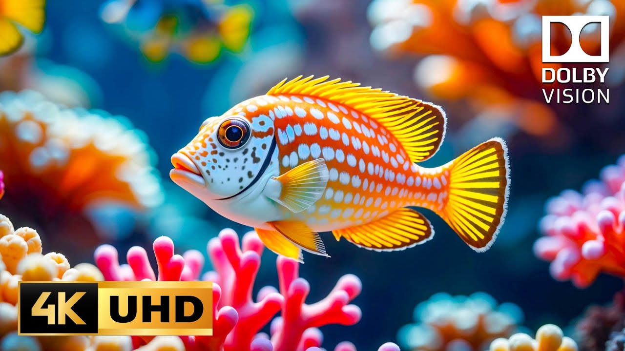 Тропические воды 4K 🐟 Успокаивающее путешествие по морю