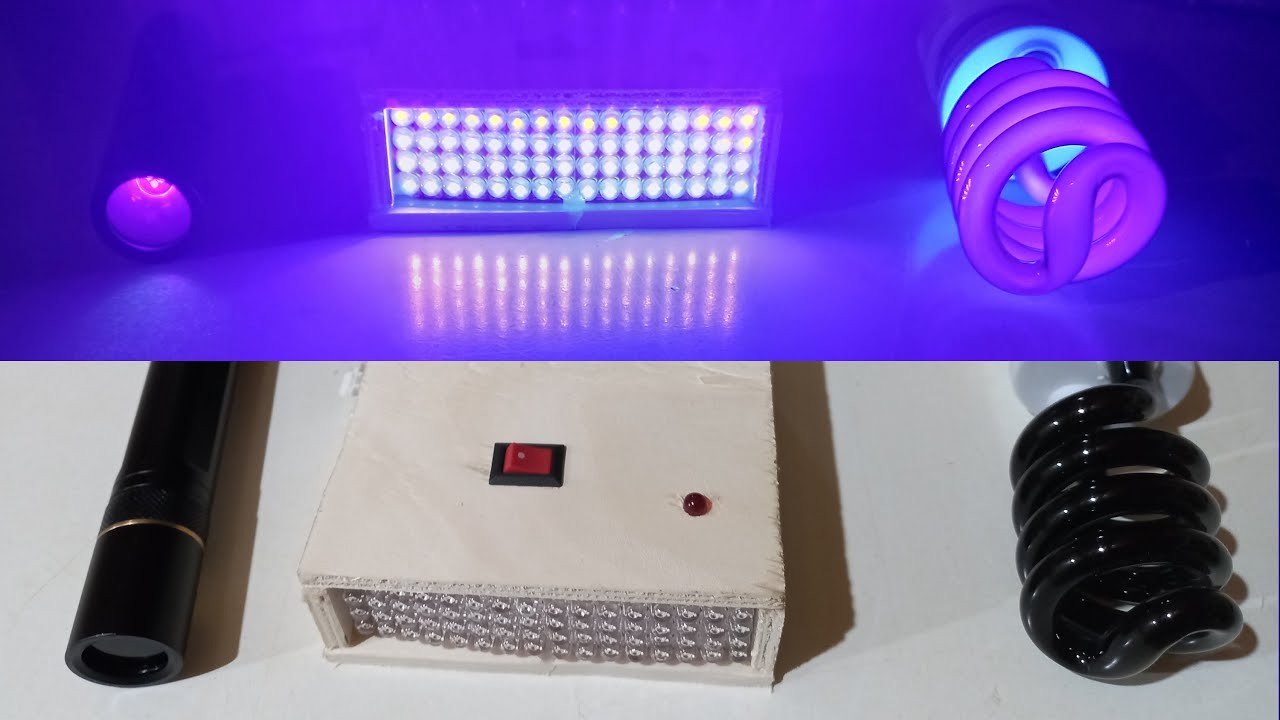 Differenza Luce Nera (Wood, Blacklight, UV) Tra Fluo e LED 365nm e 395nm, Su Materiali Ed Oggetti