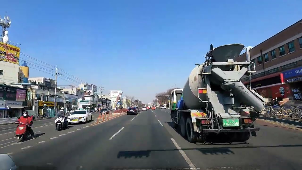 【4k】 Country Road Drive - Southeast Part of Korea - Early March