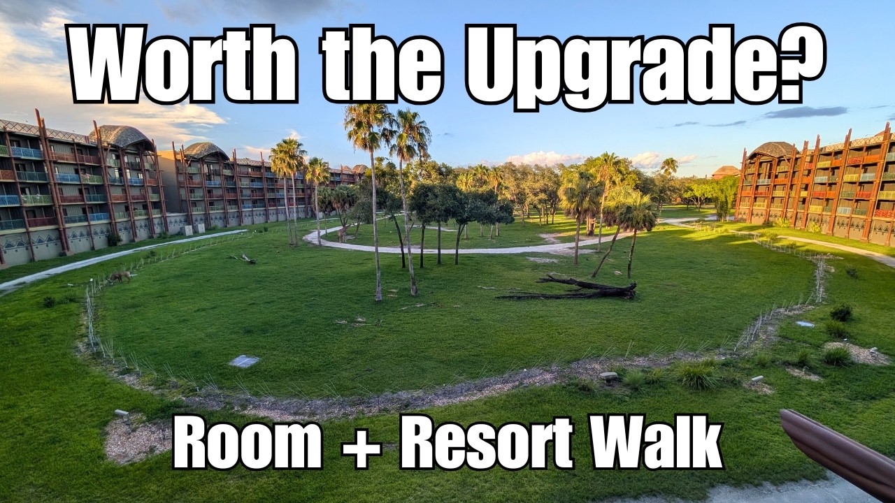Animal Kingdom Lodge Kidani Village Deluxe Studio Tour (Savanna View) + Walk to Jambo House 🦒