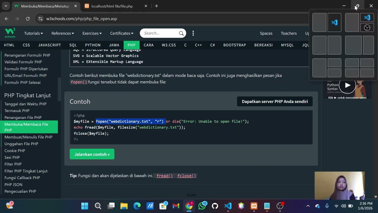 PHP File Handling - File Upload || E1E124019 - Thalia Dwi Puspita Ayu