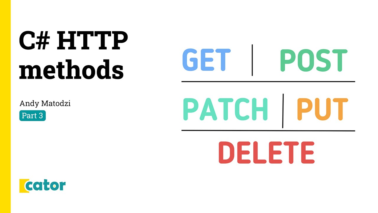 C# HTTP GET POST PUT PATCH and DELETE | REST API | Part 3