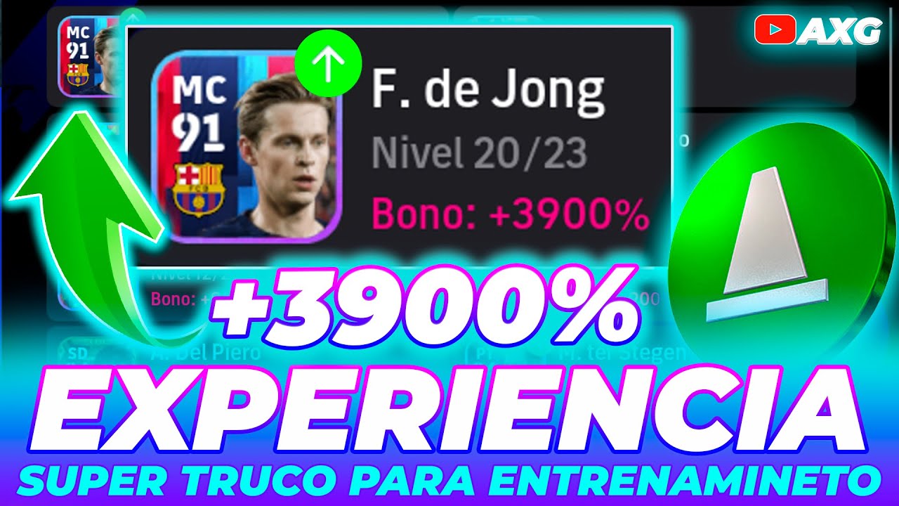 SUPER TRUCO eFootball 🔥 AUMENTA LA EXPERIENCIA DE TUS JUGADORES 🔥 FUNCIONA Mobile, PC y Consola ✅