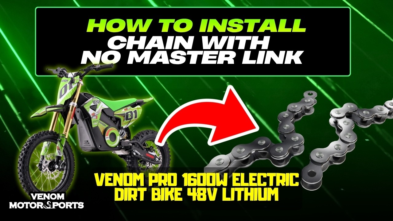 HOW TO INSTALL YOUR 1600W CHAIN WITH NO MASTER LINK