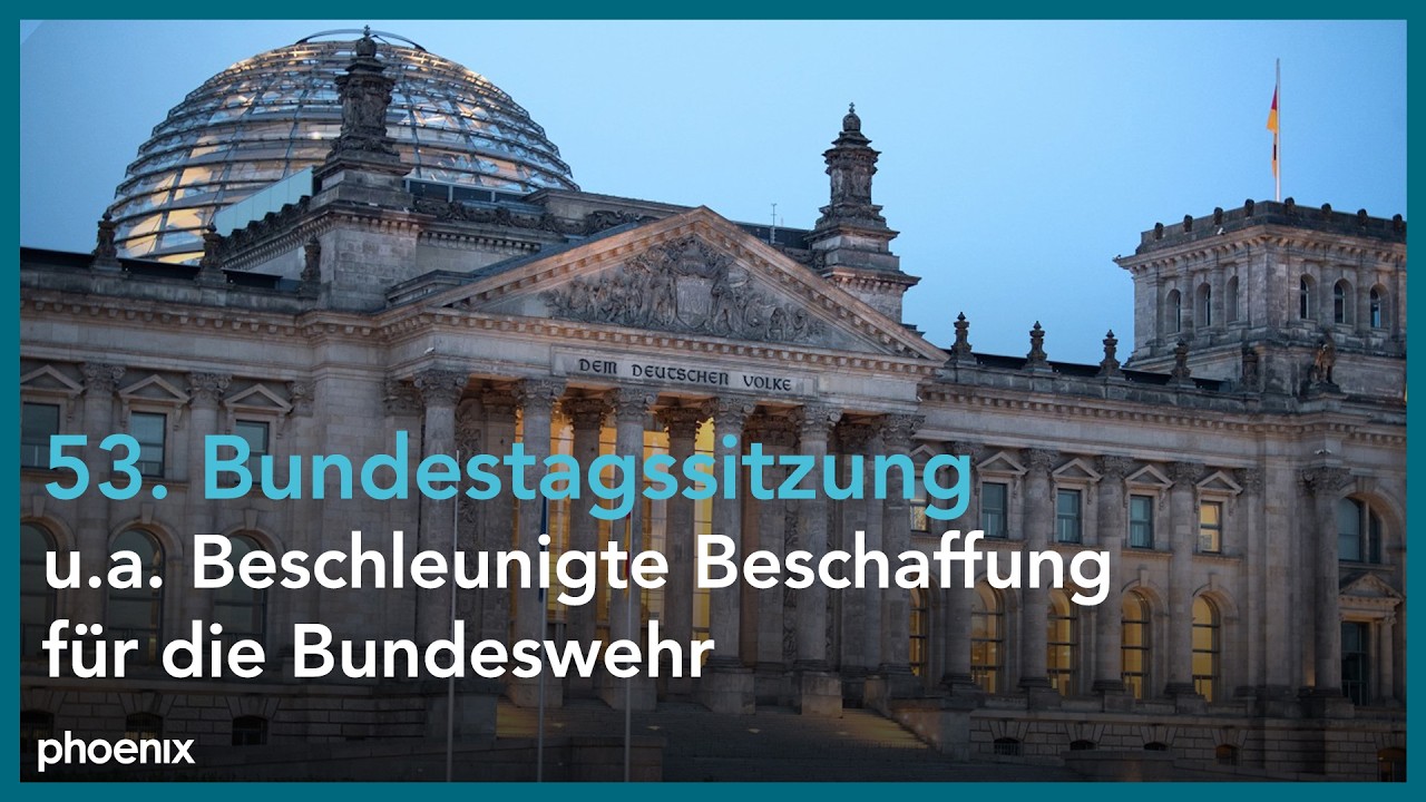 Bundestag: 53. Sitzung, u.a. Beschleunigte Beschaffung für die Bundeswehr | 15.01.26