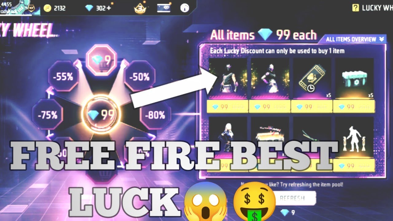 New lucky wheel event rare iteam purchase 99 daimond luck kaise lay 