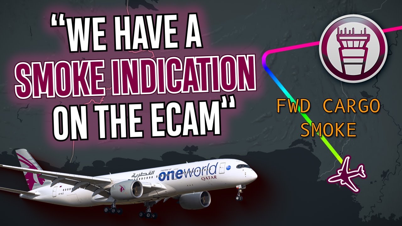 QATARI A350 FIRE in Cargo Hold [ATC audio]