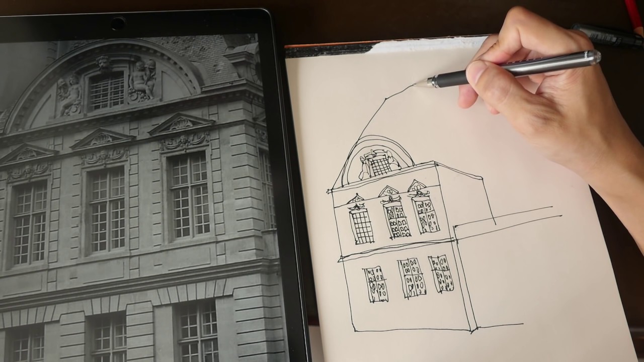 How to Simplify and Sketch Buildings (Art Tutorial)