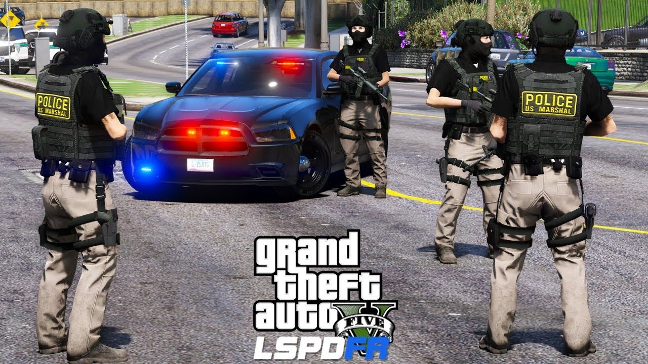 GTA 5 LSPDFR #539 | U.S. Marshals Task Force Take Down |  Live Stream