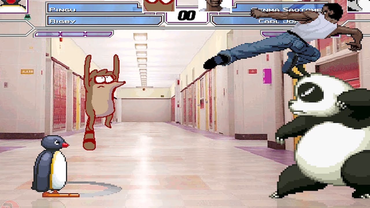 PINGU AND RIGBY TEAM UP VS MUGENS IN SURVIVAL MODE