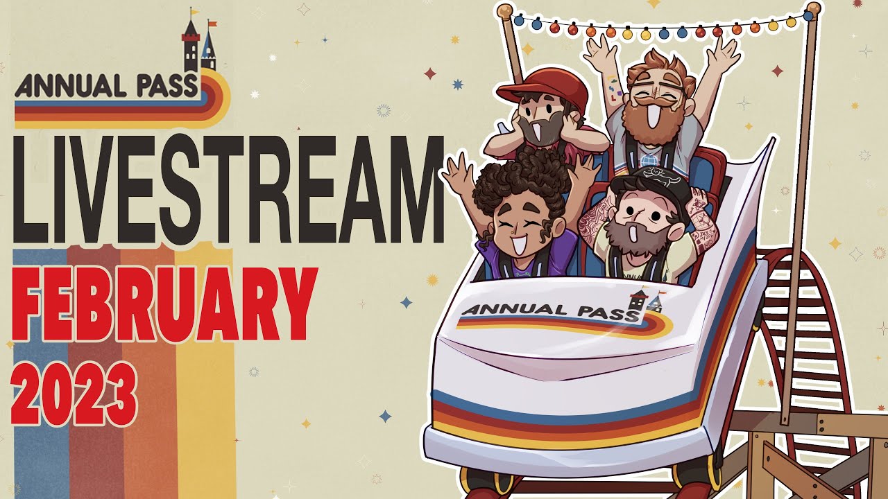 The BEST Video Game Theme Park Ride?! - Annual Pass Feb 2023 Live Stream