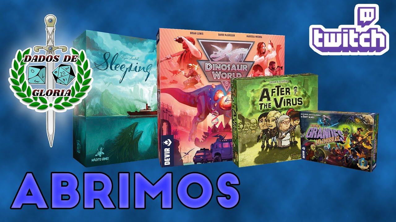 Abrimos - Unboxing - Sleeping Gods, Dinosaur World, After de virus, La gran Helada,  mazmorras