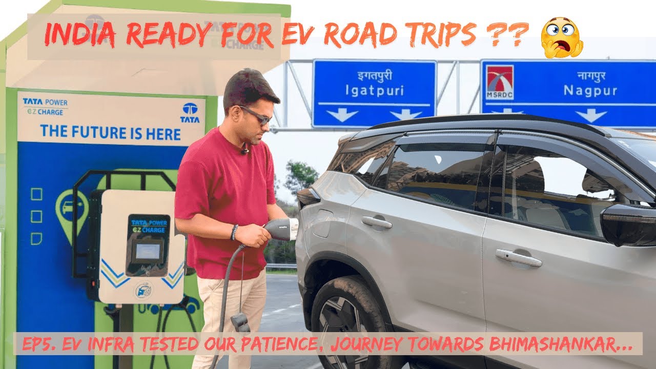 Ep5- Is India Ready for EV Road Trips? | Tata Harrier EV QWD | Range anxiety hai to ye dekhlo