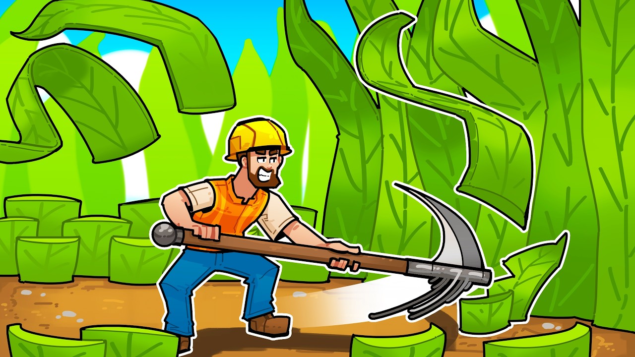 Chopping down GIANT GRASS for major profits!
