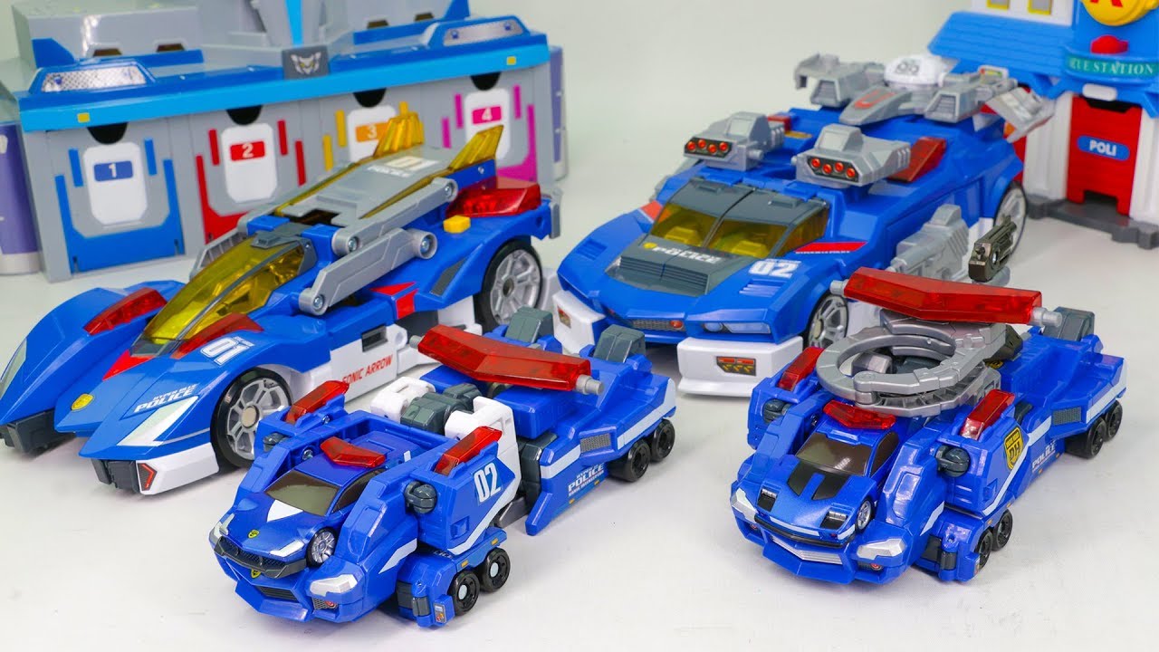 Tomica Hyper Blue Police Hyper Rescue Drive Head Hyper Sinic interceptor Robot Car Toys