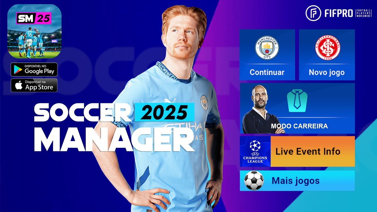 Lançou Soccer Manager 2025 - Football Oficial MODO CARREIRA (ANDROID/iOS)