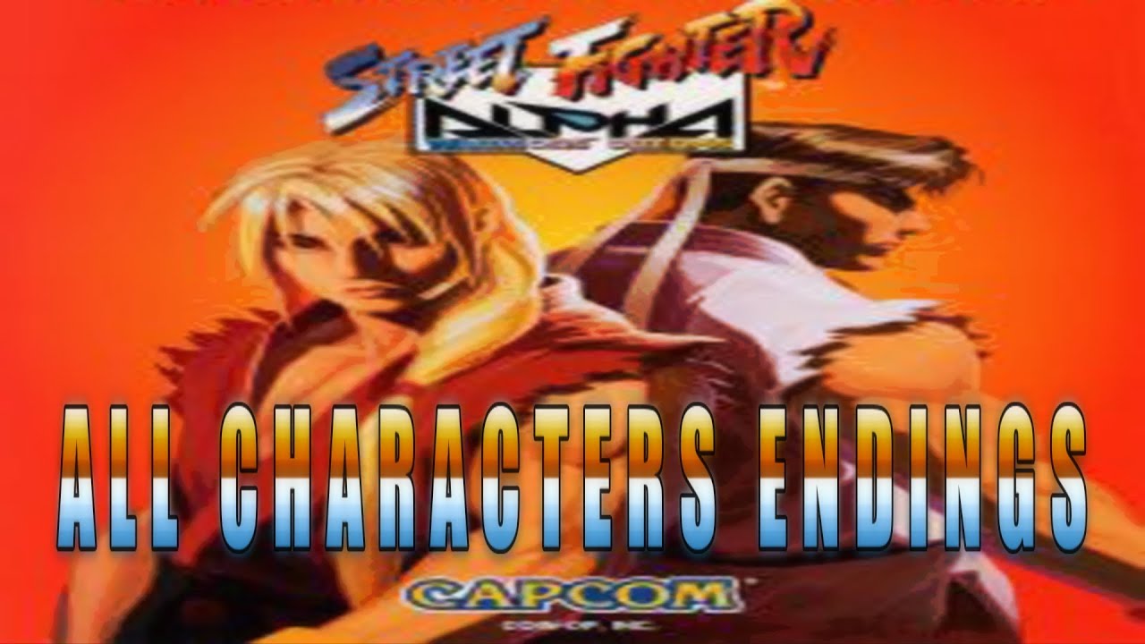 Street Fighter Alpha: Warriors' Dreams | All Endings | Arcade Version |