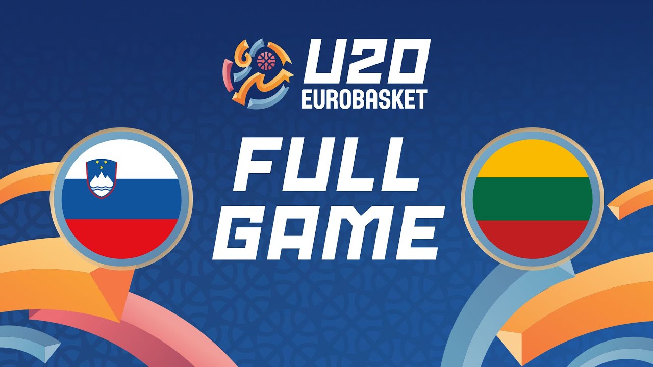 Group Phase | Slovenia v Lithuania | Full Basketball Game | FIBA U20 EuroBasket 2024