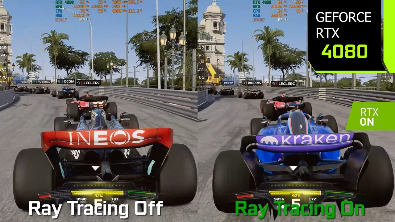 F1 23 Ray Tracing On vs Off - Graphics/Performance Comparison | RTX 4080 4K DLSS 3.1 Quality