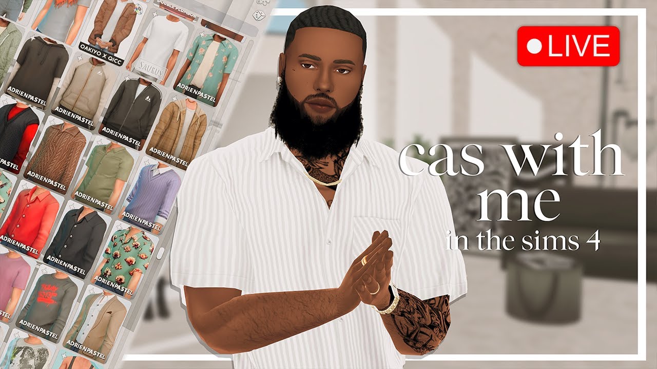 CAS With Me - Don's Refresh | The Sims 4 Livestream !hug