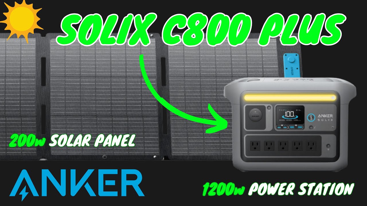 ПРОВЕРЕНО! Электростанция Anker Solix C800 Plus и солнечная панель мощностью 200 Вт