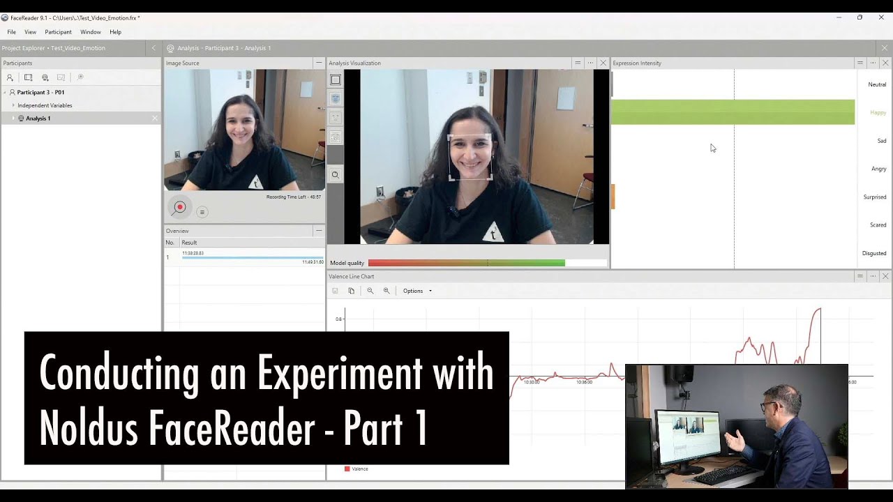Tech3lab Tutorials : Conducting an Experiment with Noldus FaceReader - Part 1