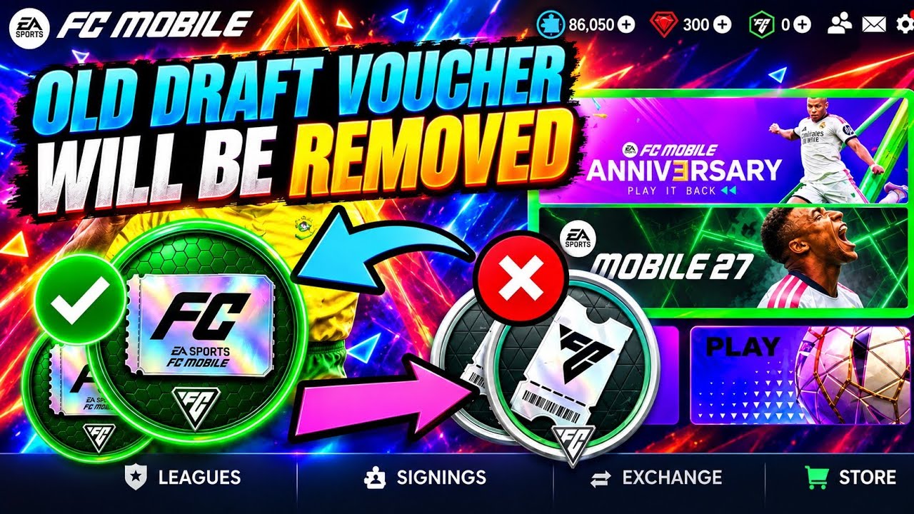 Fc Mobile 27 confirmed to use new STELLAR Draft Voucher!! Fc Mobile