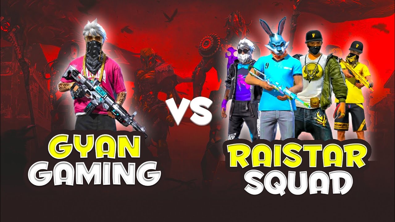 RAISTAR CHALLENGE GYAN GAMING SQUAD 🤣 RAISTAR OP ONE TAP HEADSHOTS MUST WATCH