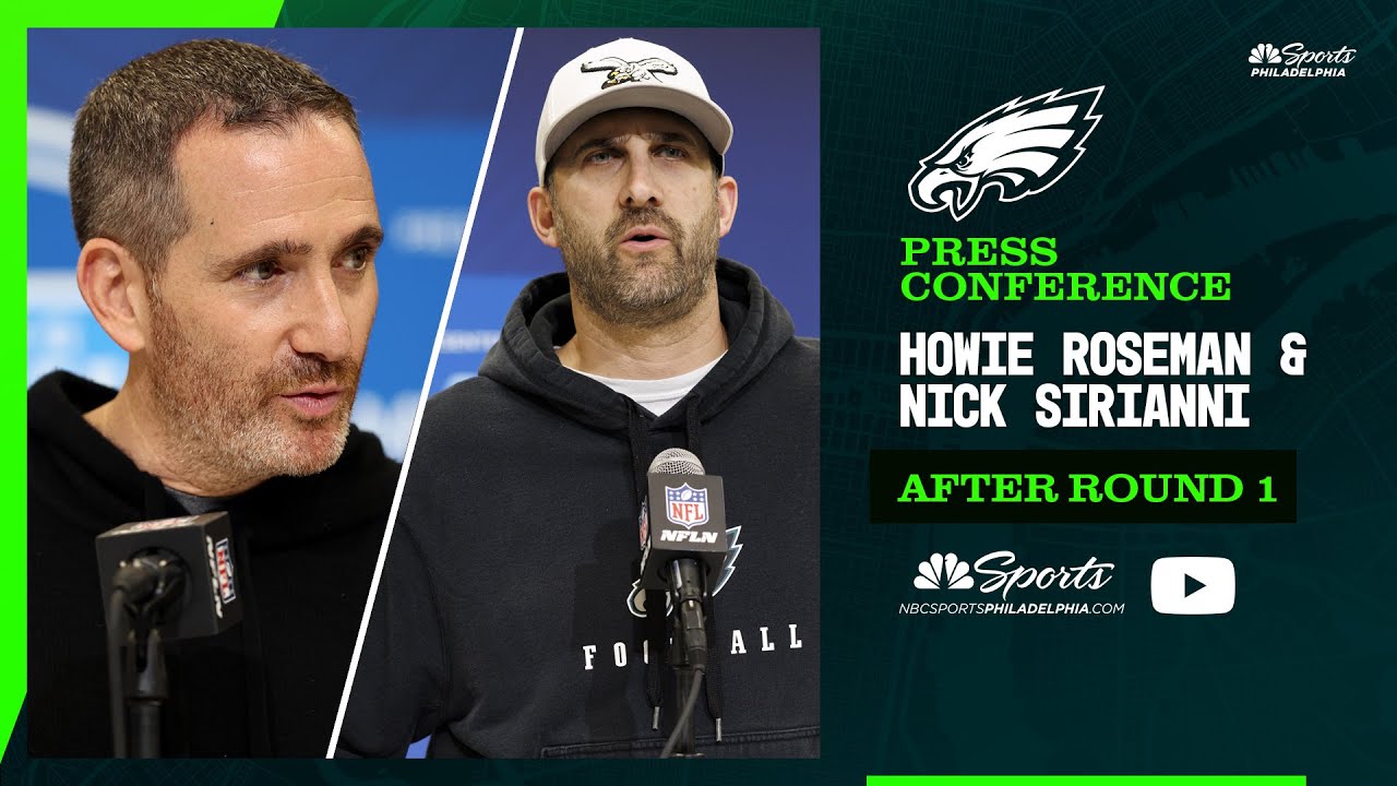 Howie Roseman & Nick Sirianni NFL Draft press conference | After Round 1