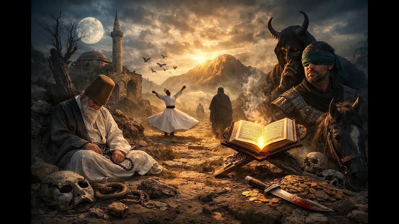 Gaflet uykusunda yatar uyanmaz Can gözü kapanık gafilan çoktur #ilahi #YunusEmre #Sufi #aiilahi