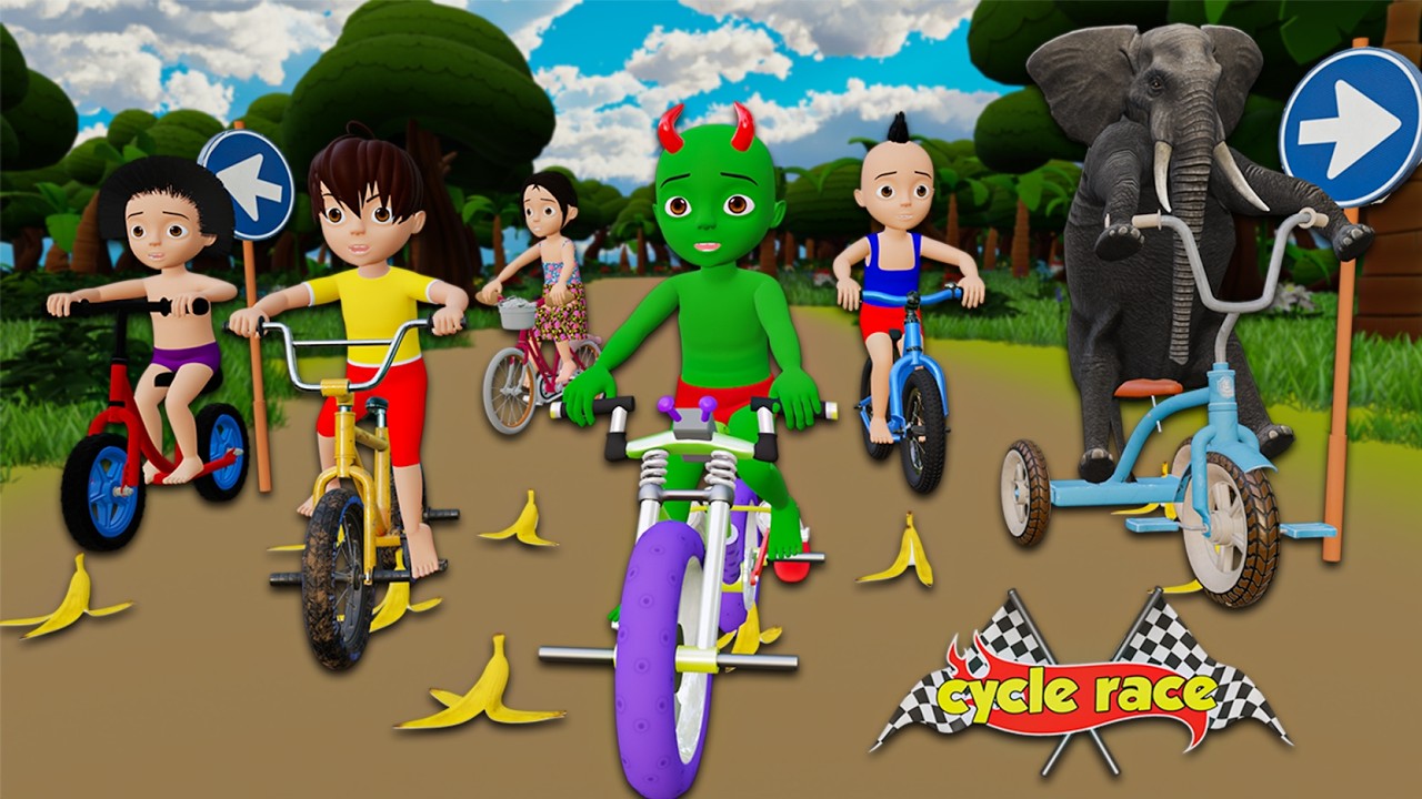 KADDU PINKI 116 | Cycle Race | desi comedy video | cs bisht vines | joke of | Bittu Sittu Toons
