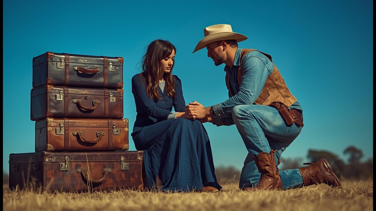 Asleep Beside Her Luggage — She Was Lifted Into a Cowboy’s Wagon
