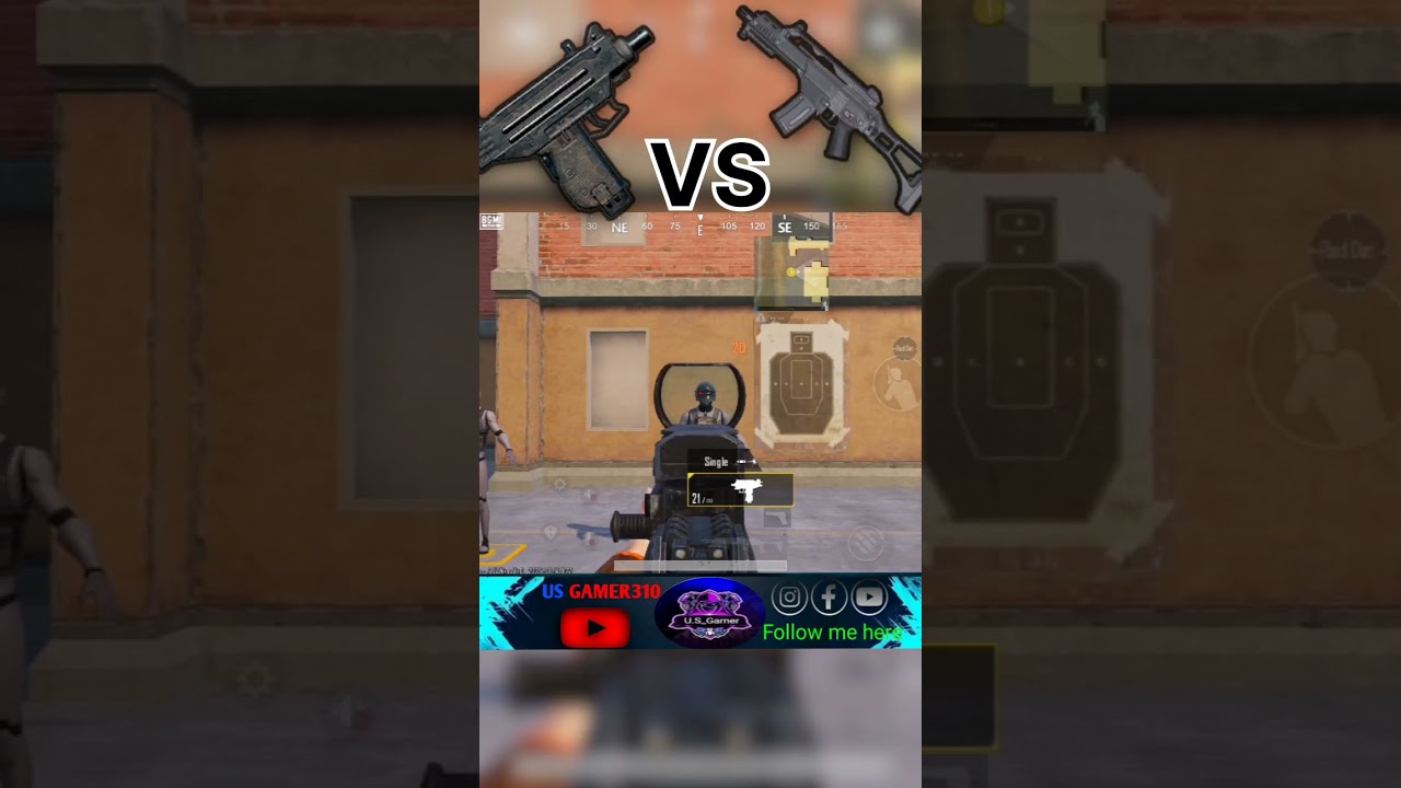 UZI VS G36c Damage test#PUBG#BGMI#Short#Viral#Popular##Ytshort#Gaming#Tranding@USGamer310