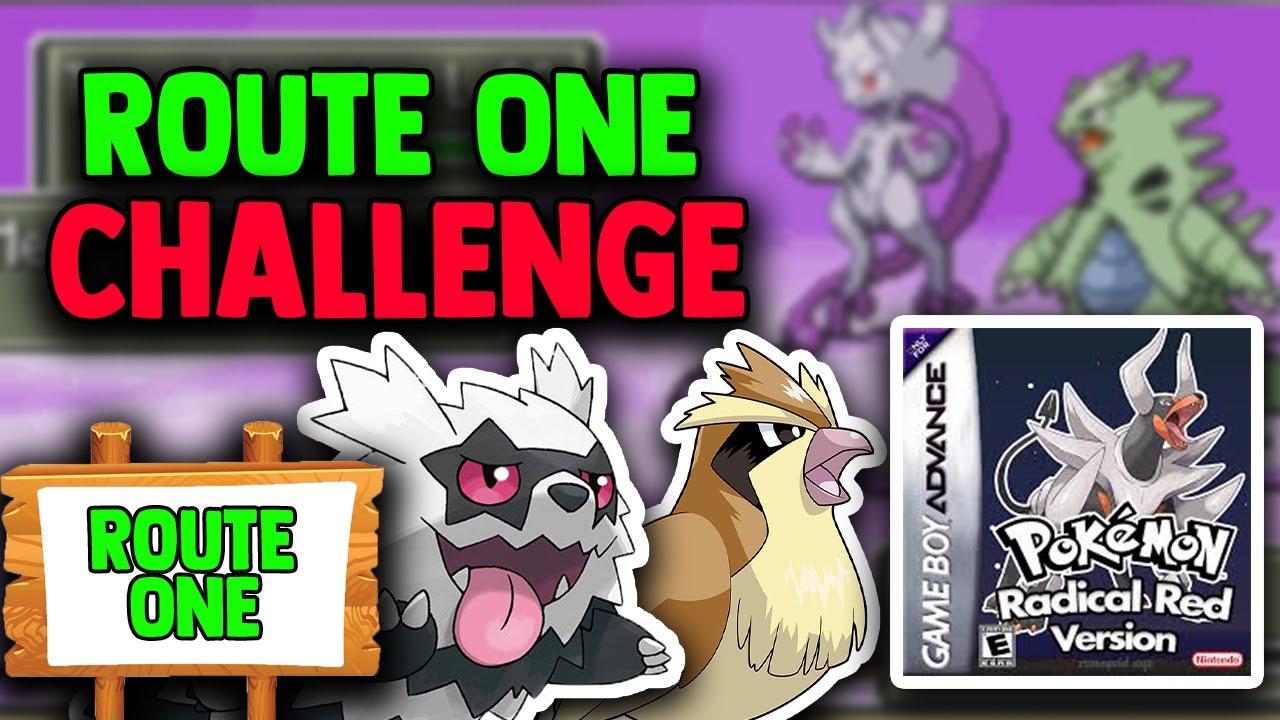 Can I Beat Pokemon Radical Red With ONLY ROUTE ONE ENCOUNTERS?! (IMPOSSIBLE CHALLENGE)
