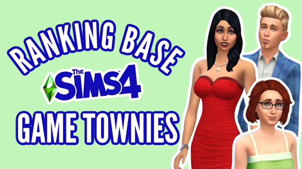 Ranking Base Game Townies in The Sims 4 💕🥰  *I think my #1 is unpopular*
