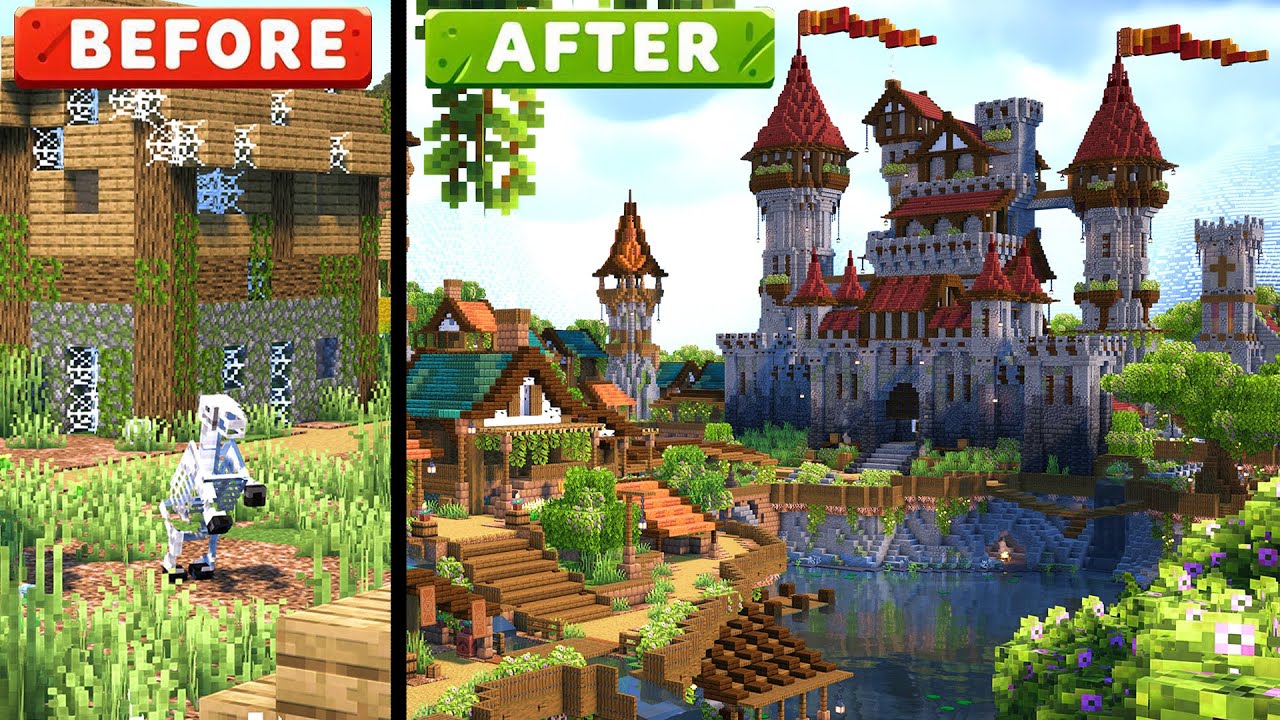 Восстановление заброшенной деревни Minecraft!