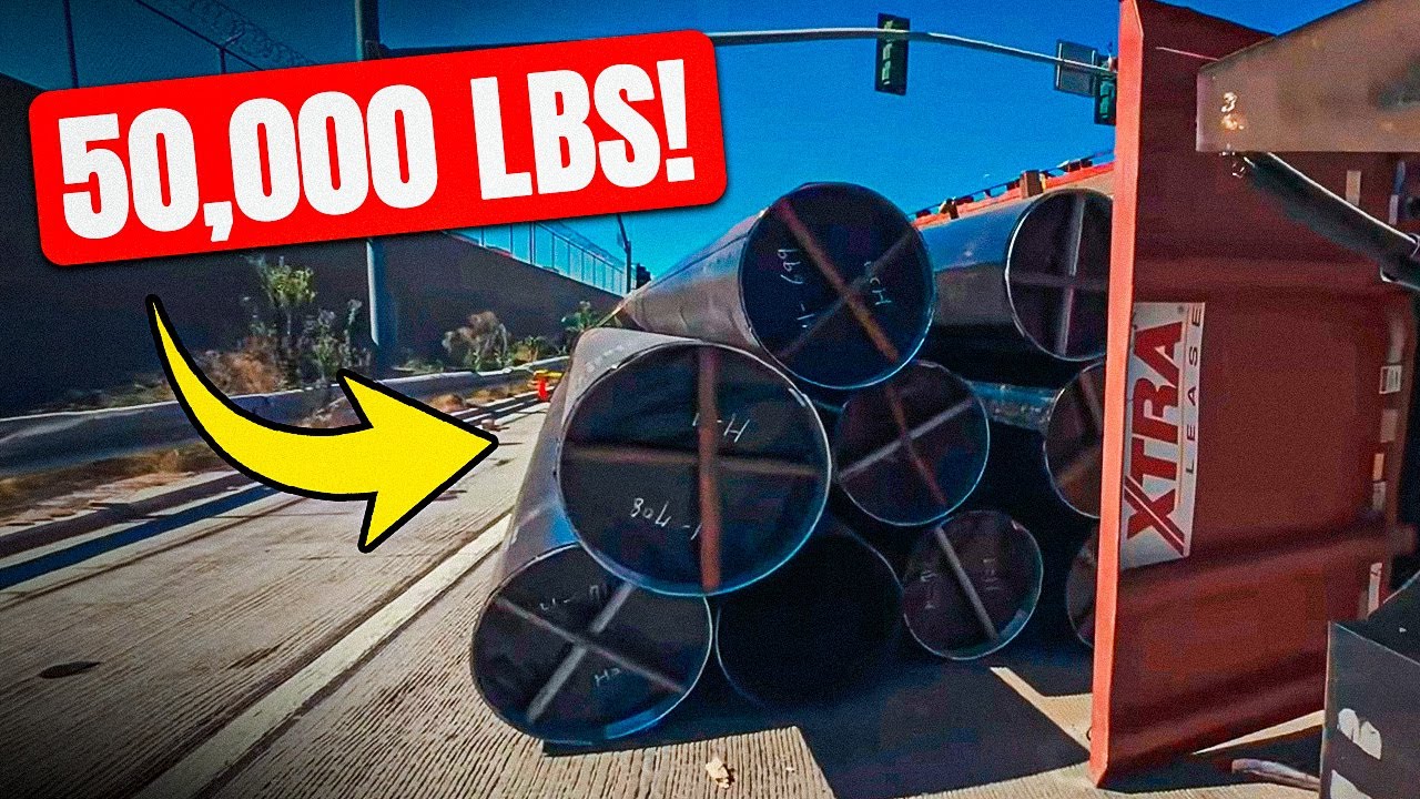 CRAZY RESCUE!! 50,000lbs of Pipes Rollover