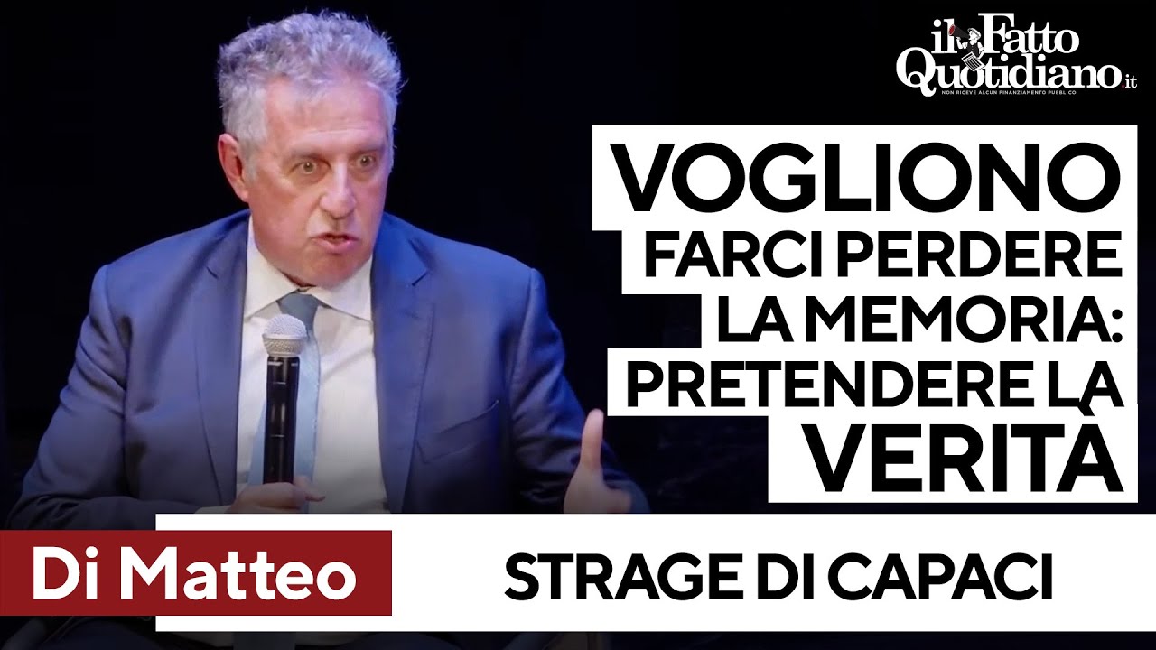 Capaci, Di Matteo: 