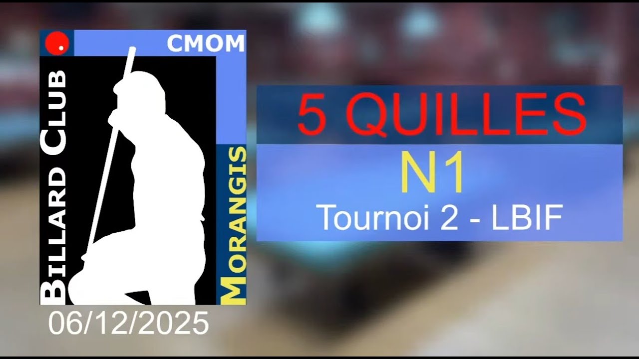 5 Quilles N1 - T2 LBIF (Billards 1,2,5,6)