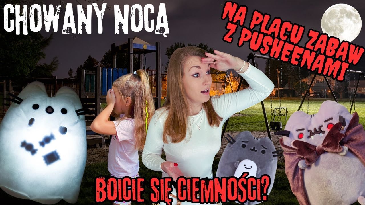 Chowany o północy na placu zabaw z Pusheenami😱 Było strasznie?👻 Tajemnicze wyzwania💖