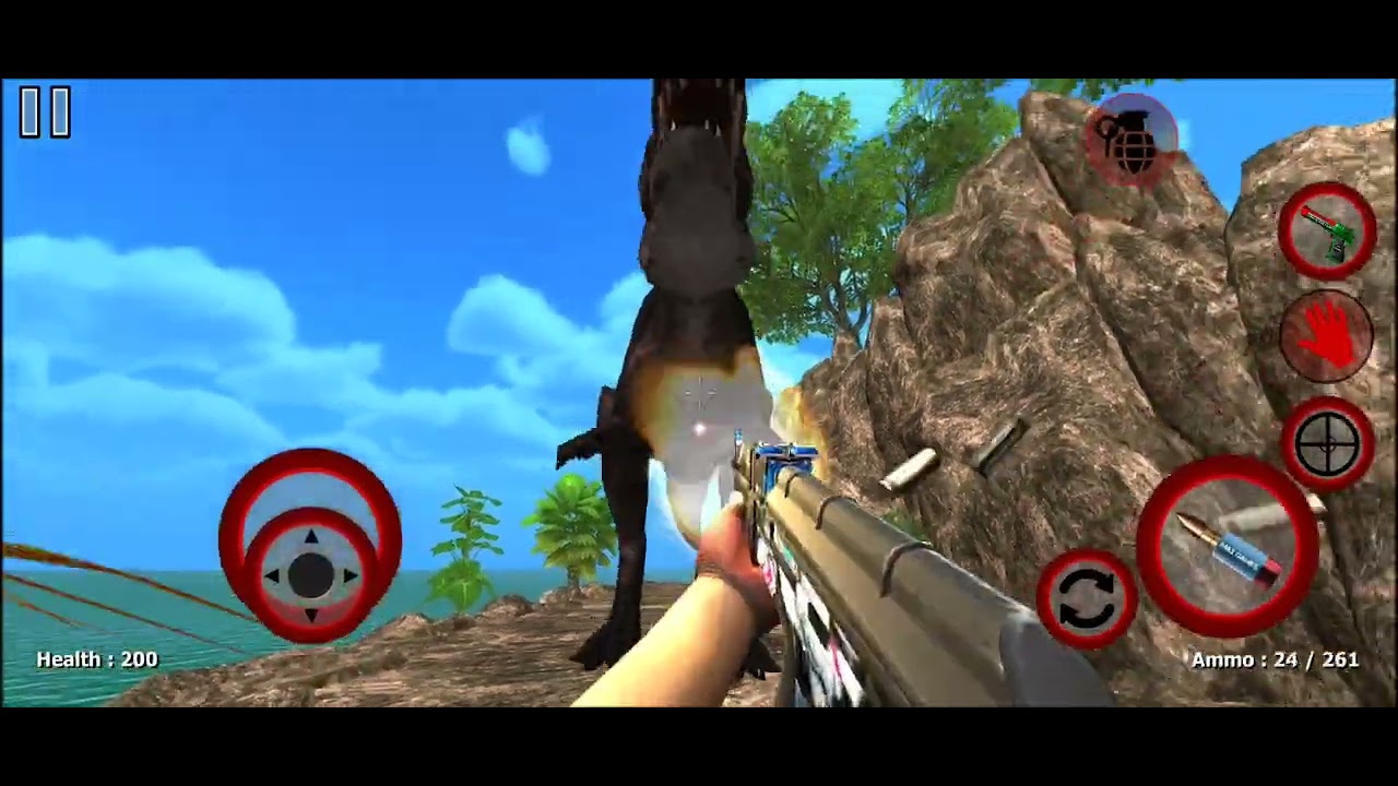 Dinosaur bloody lsland - Jogando Matando Os Dinossauros
