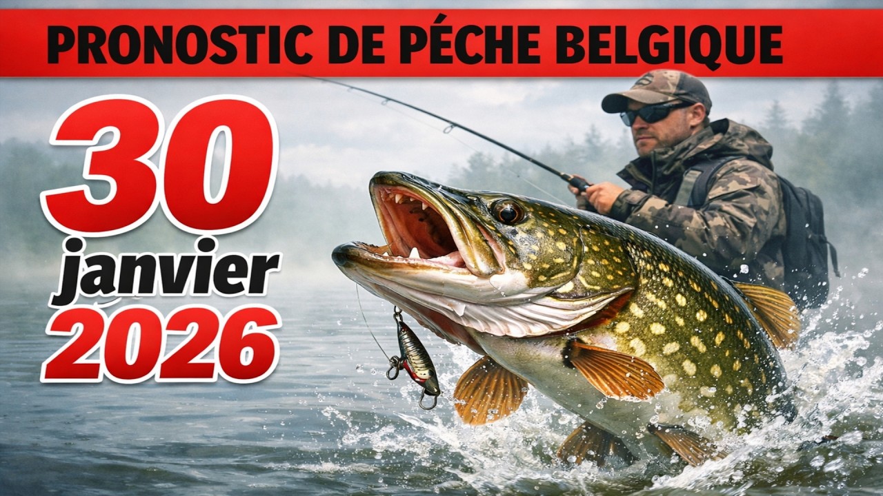 PROGNOSTIC DE CLÉ DE PÊCHE en Belgique le 30 janvier 2026 : Préparez vos lignes, ça va bouger!