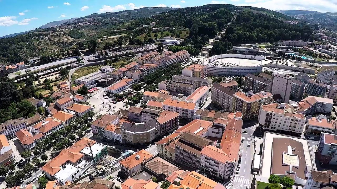 Flight over Lamego, Portugal
